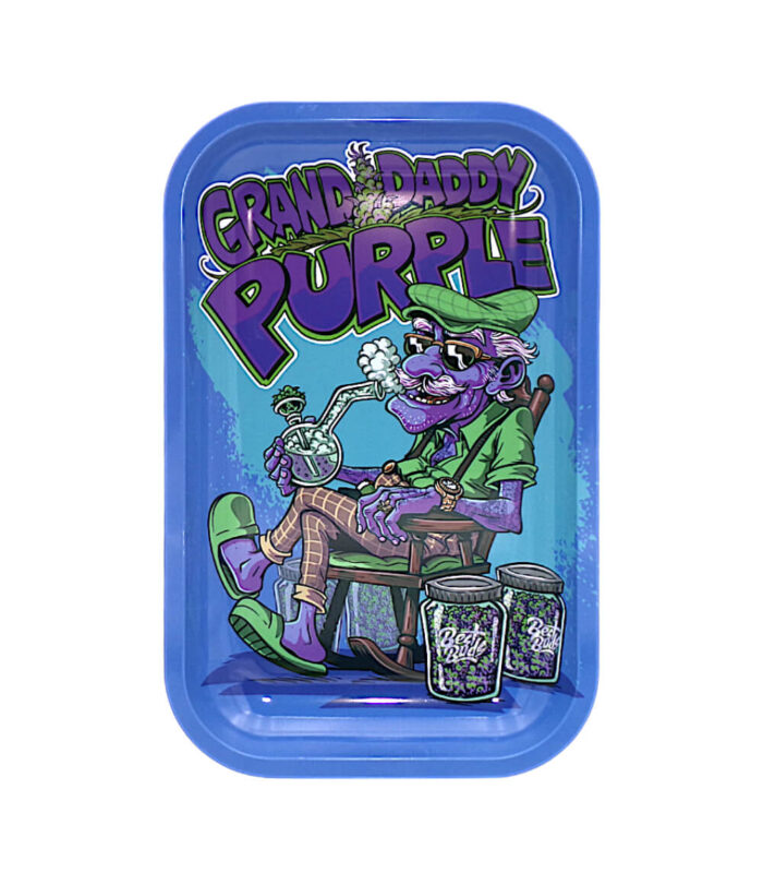 Best Buds Grand Daddy Purple Metal Rolling Tray Medium