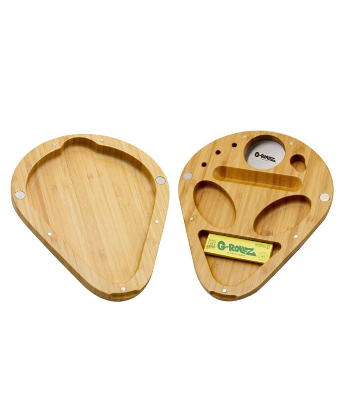 Grollz alien bamboo rolling tray 3