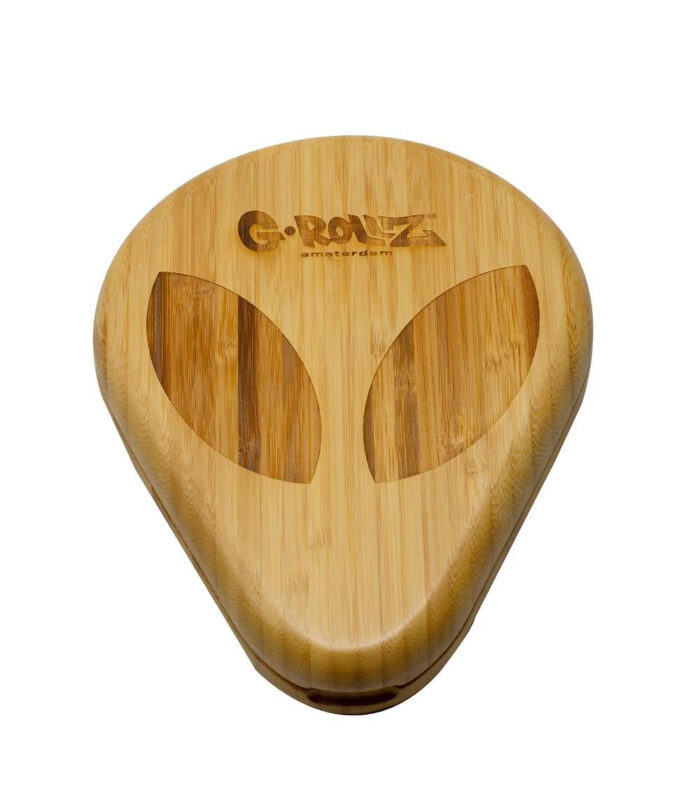 Grollz alien bamboo rolling tray