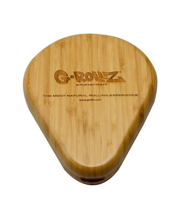 Grollz alien bamboo rolling tray back