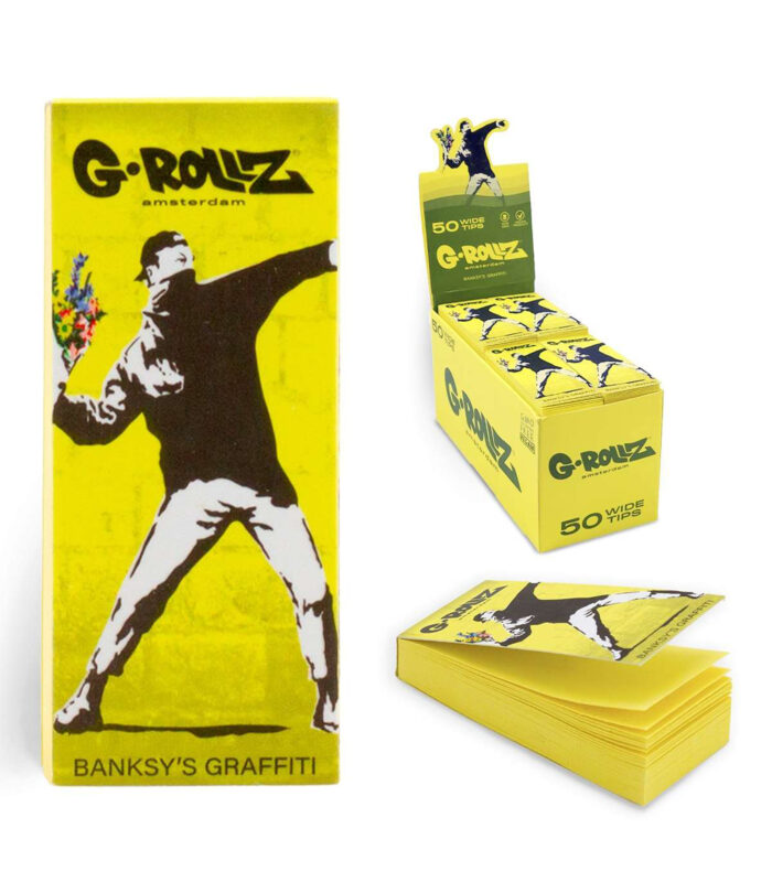 Grollz banksy yellow tips box 2