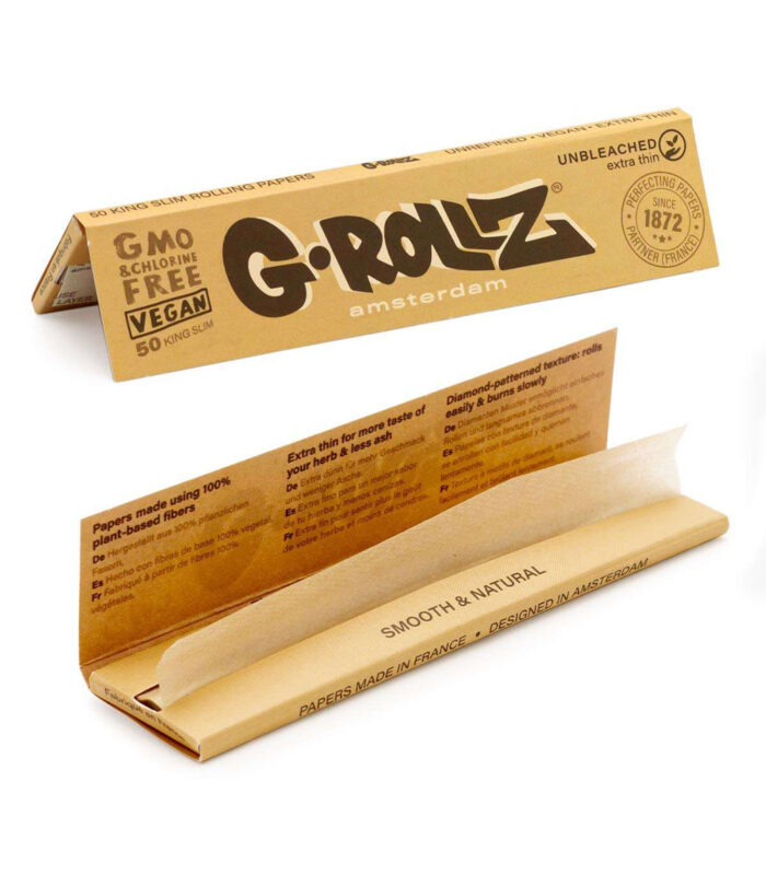Grollz unbleached king size open 2