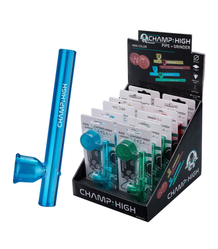 champ high glass pipe mix color with grinder