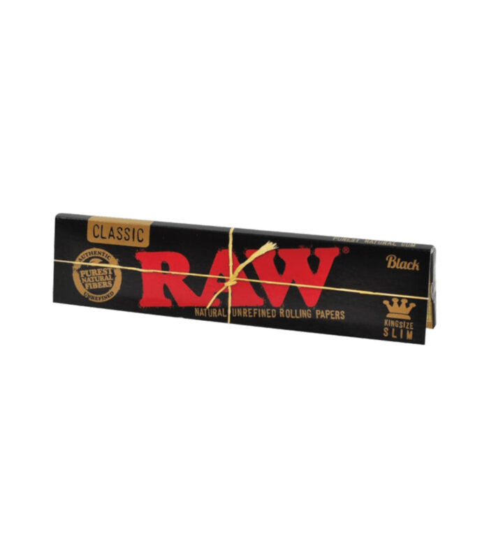 raw black king size single