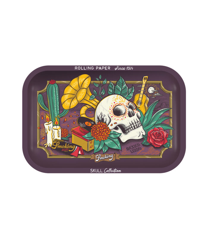 3D RT Skull Mexico lindo front smoking tray