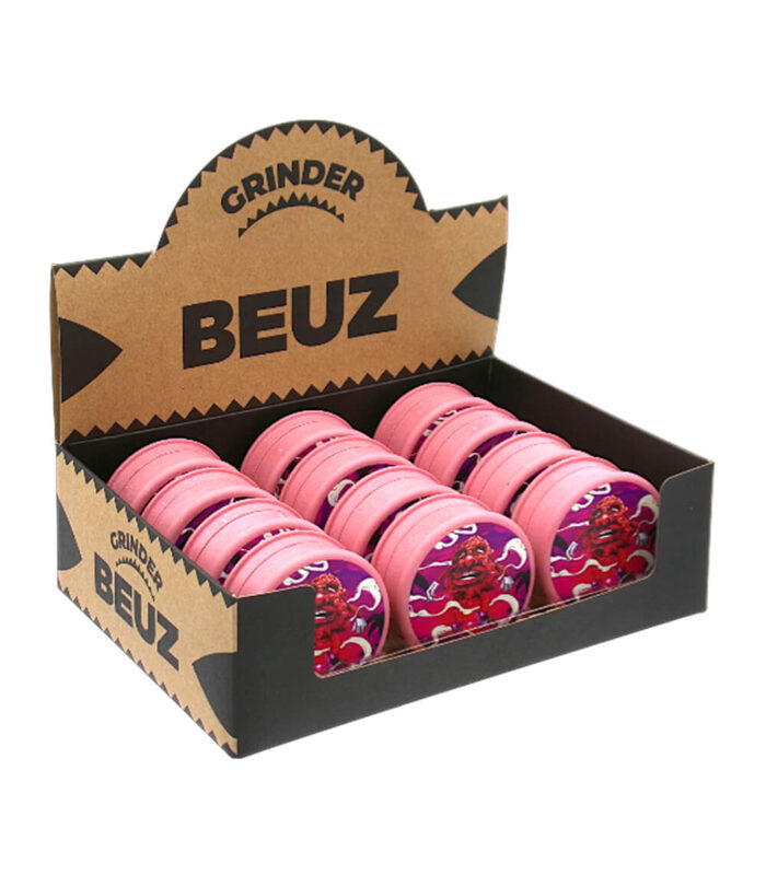 Beuz Biodegradable Grinder Bloodybud 12pcsdisplay Wh