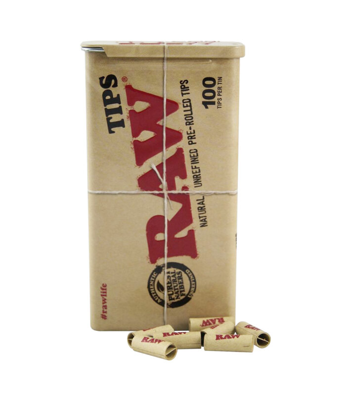 raw prerolled tips metal tin 100 vorgerollte tips in metalldose3