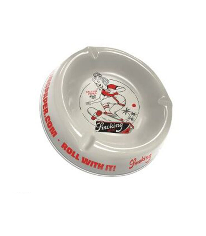 smoking astray girl skate white